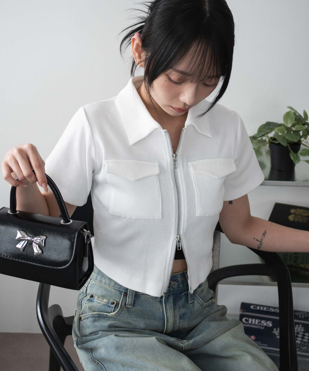 オフホワイト モデル：159cm F着用