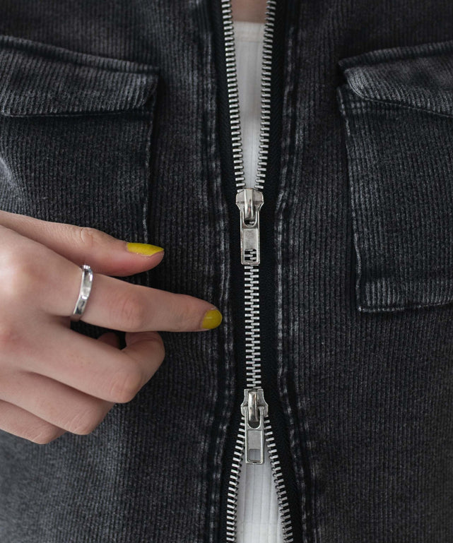 ポケットデザインWZIPトップス