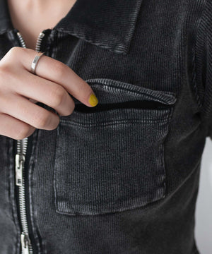 ポケットデザインWZIPトップス