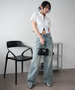 オフホワイト モデル：159cm F着用