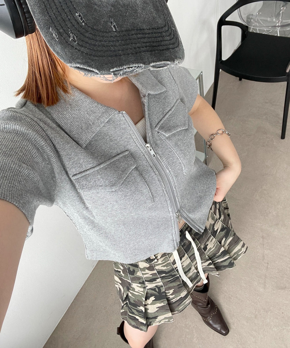 杢グレー モデル：155cm F着用