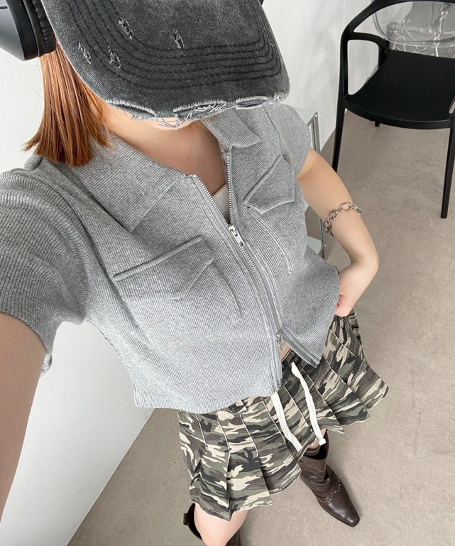 杢グレー モデル：155cm F着用