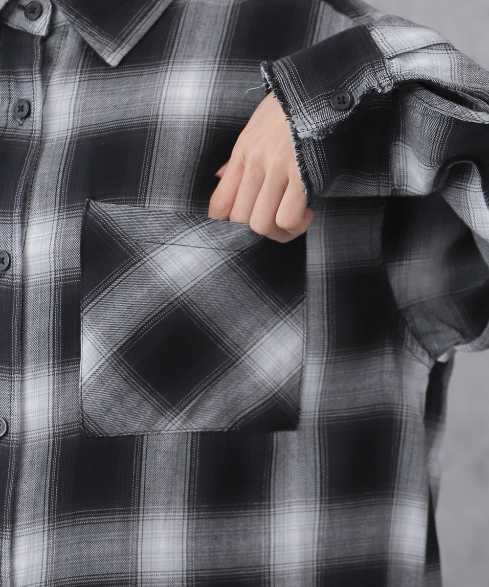 チェックBIGシャツ