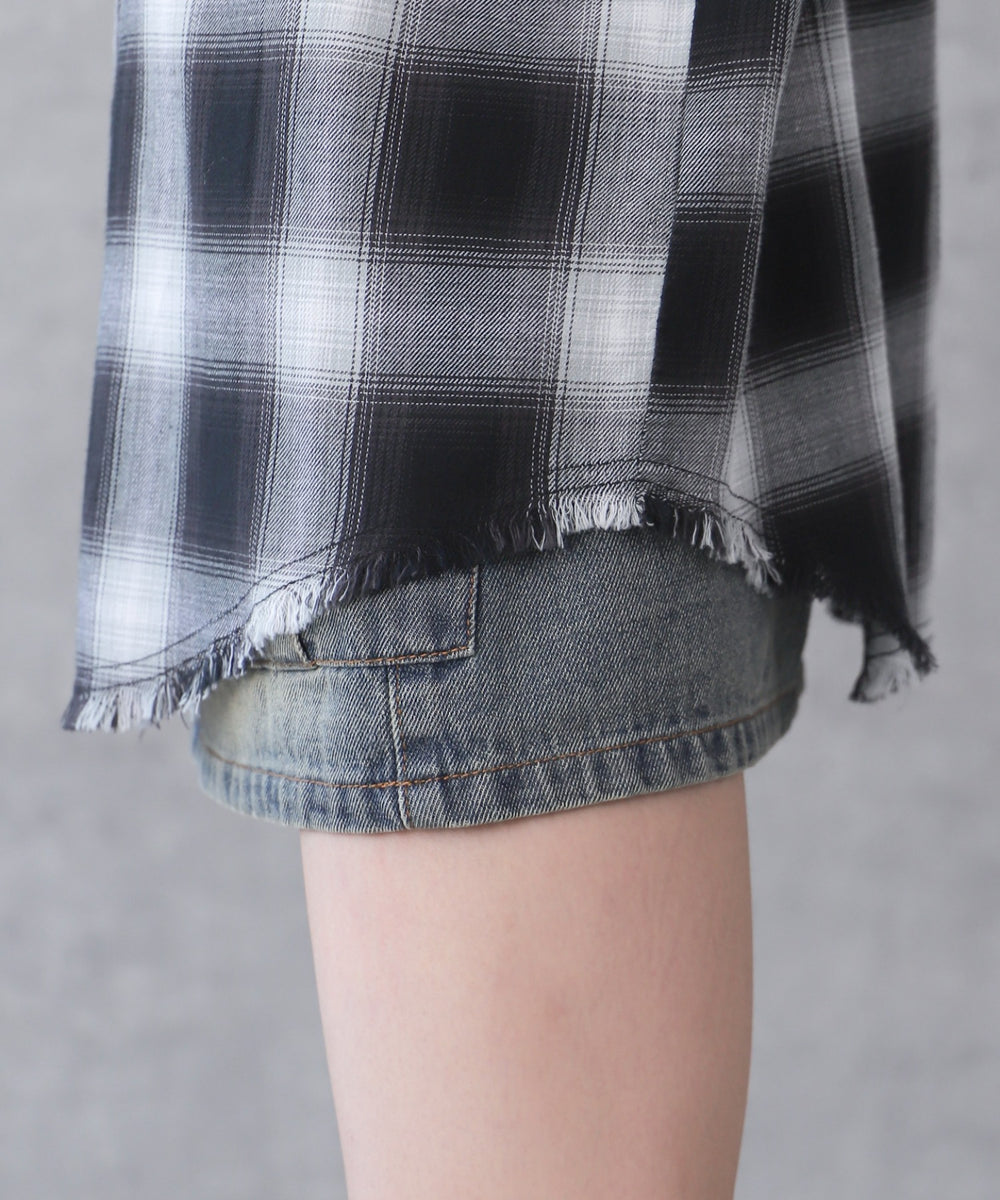 チェックBIGシャツ