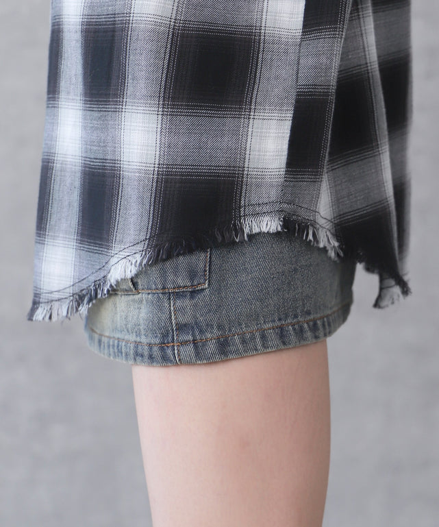 チェックBIGシャツ