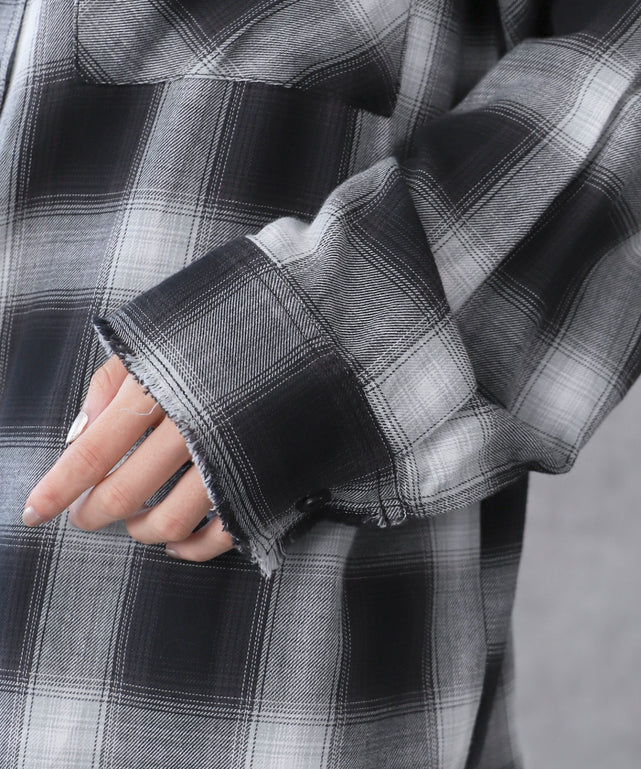 チェックBIGシャツ
