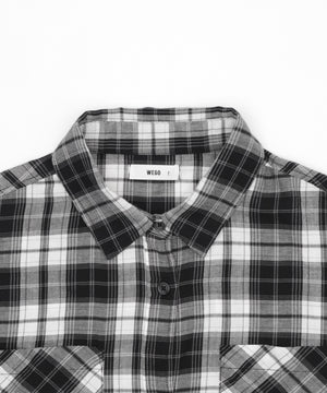 チェックショートシャツ