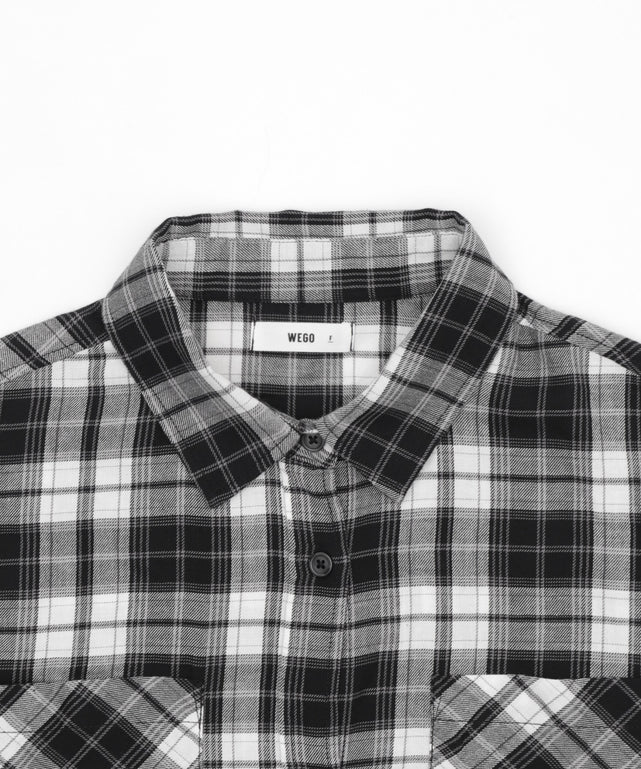 チェックショートシャツ