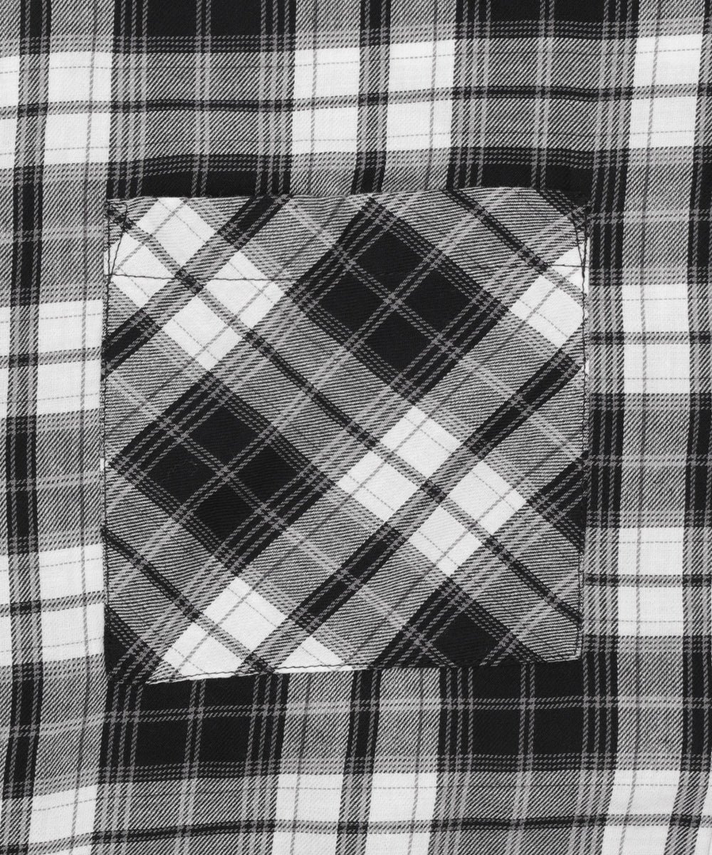 チェックショートシャツ