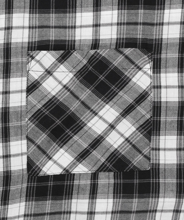 チェックショートシャツ