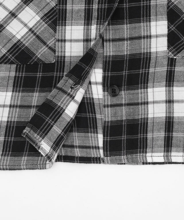 チェックショートシャツ