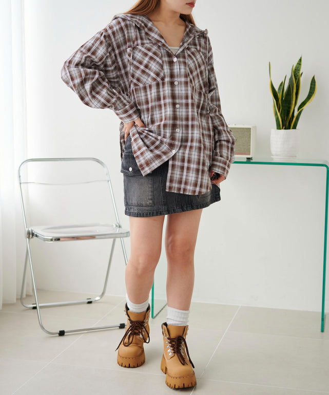 ブラウン モデル：155cm F着用