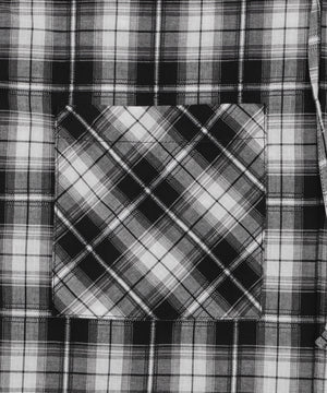 フードチェックBIGシャツ