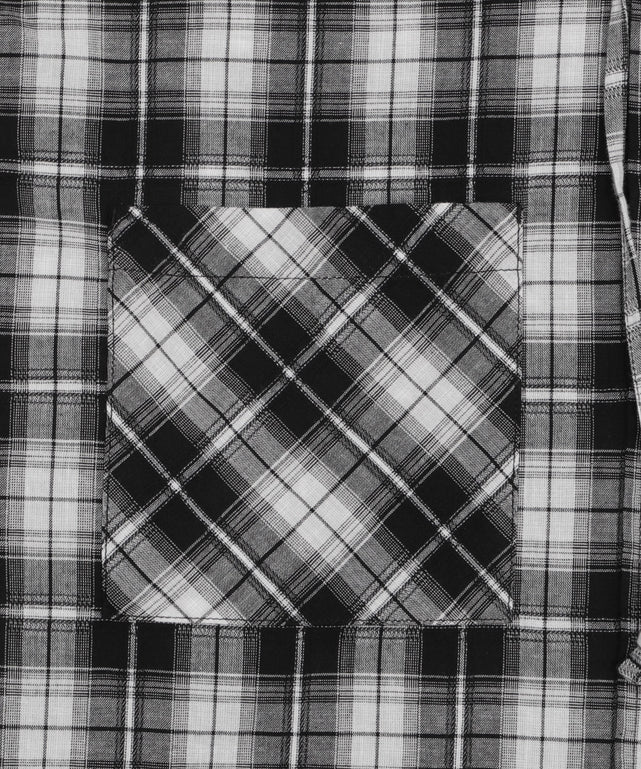 フードチェックBIGシャツ