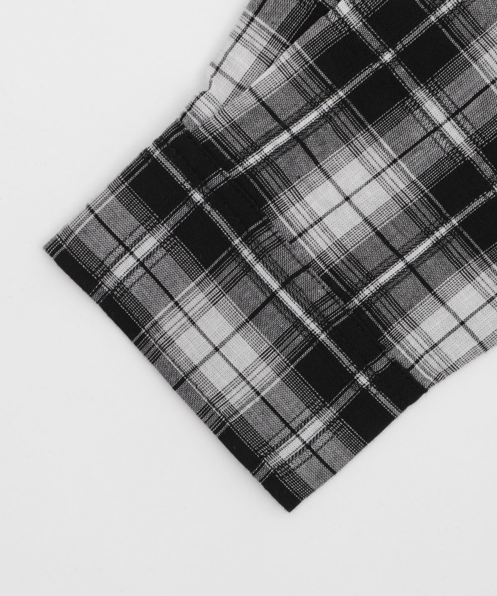 フードチェックBIGシャツ