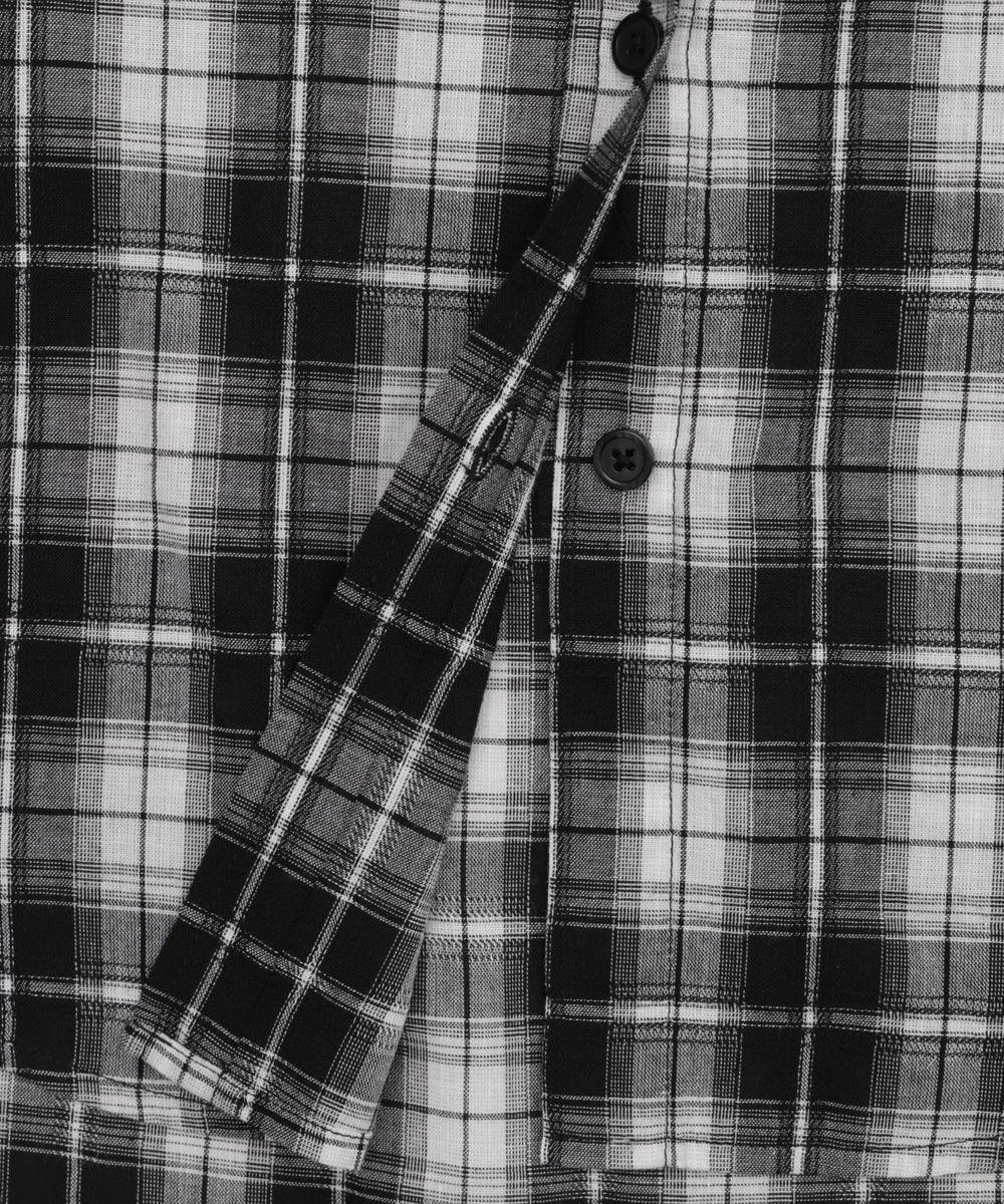 フードチェックBIGシャツ