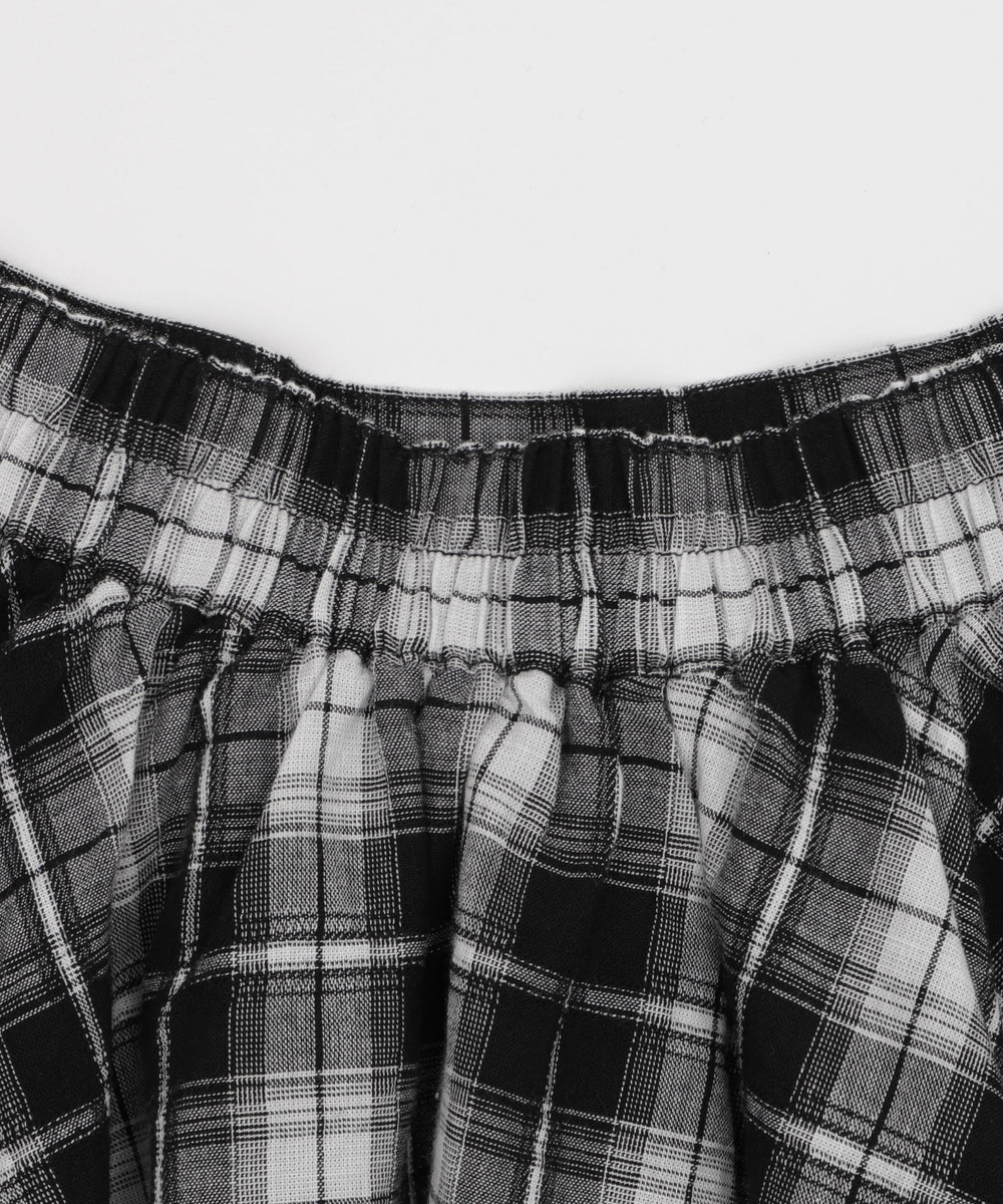 ランダムヘムチェックミニスカート