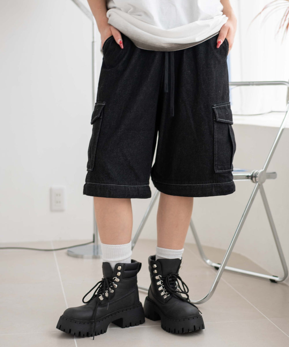 デニムブラック モデル：155cm F着用