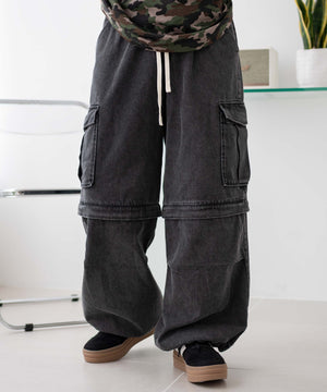 デニムブラックソノタ モデル：155cm F着用