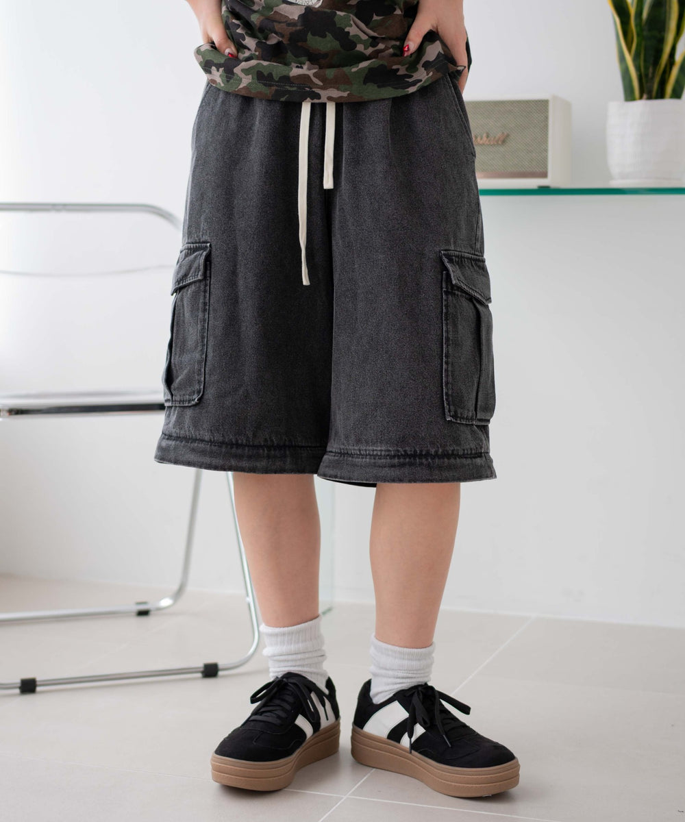 デニムブラックソノタ モデル：155cm F着用