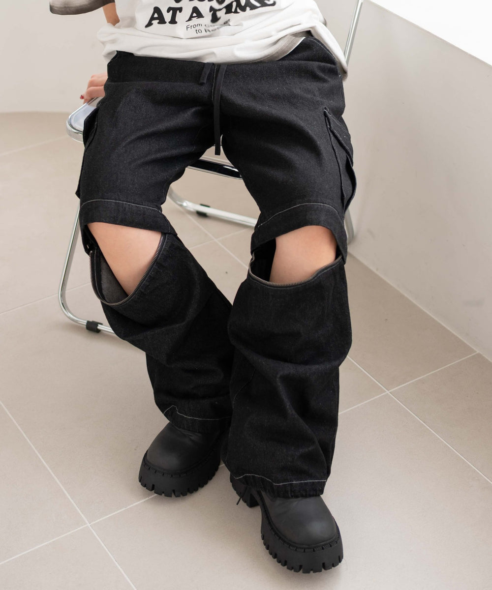 デニムブラック モデル：155cm F着用