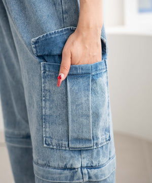 2WAYデニムカーゴパンツ