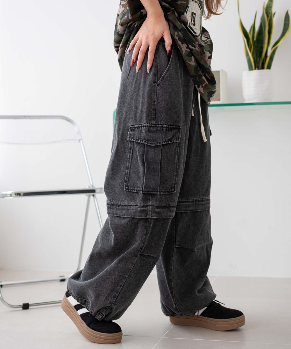 デニムブラックソノタ モデル：155cm F着用