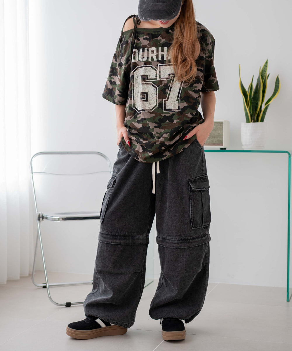 デニムブラックソノタ モデル：155cm F着用