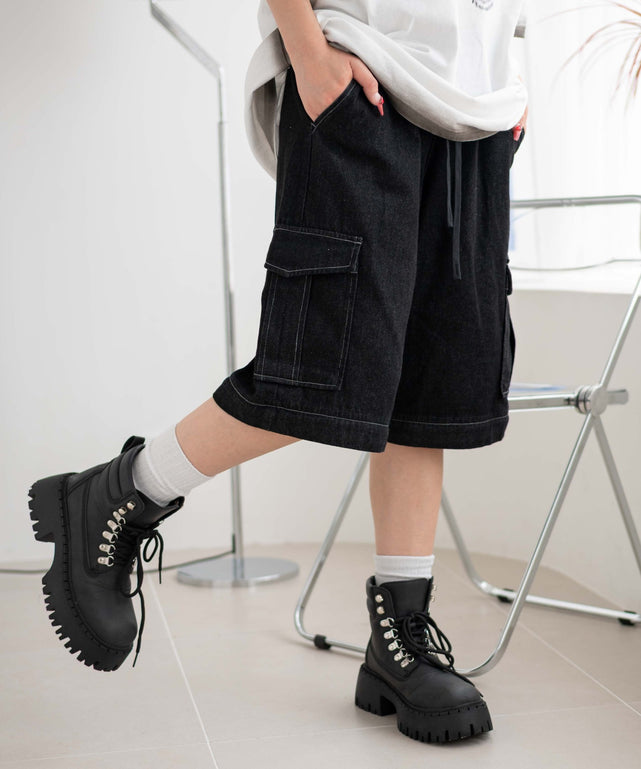 デニムブラック モデル：155cm F着用