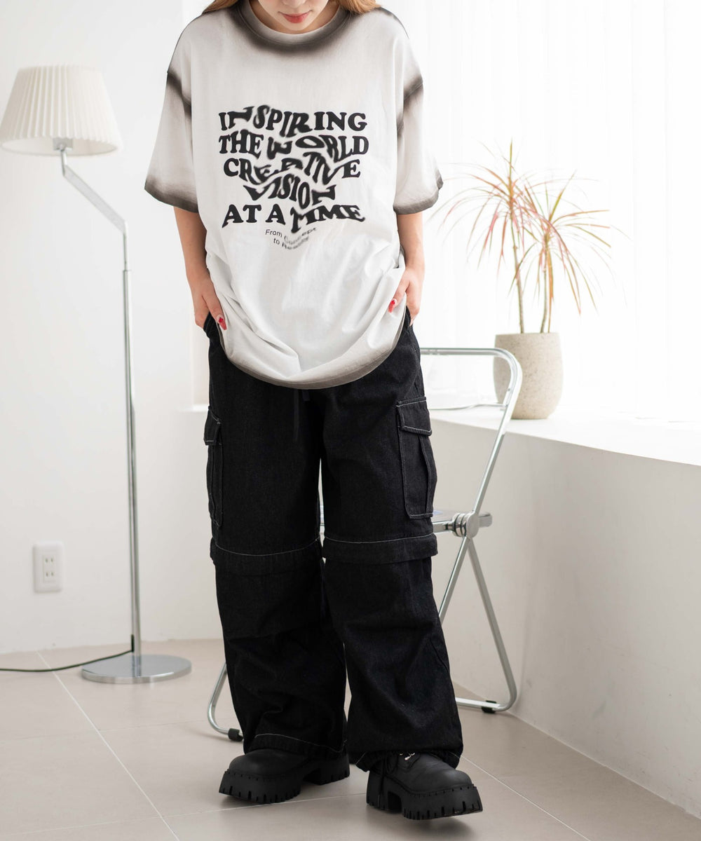 デニムブラック モデル：155cm F着用