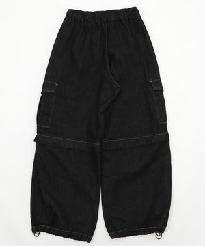 2WAYデニムカーゴパンツ