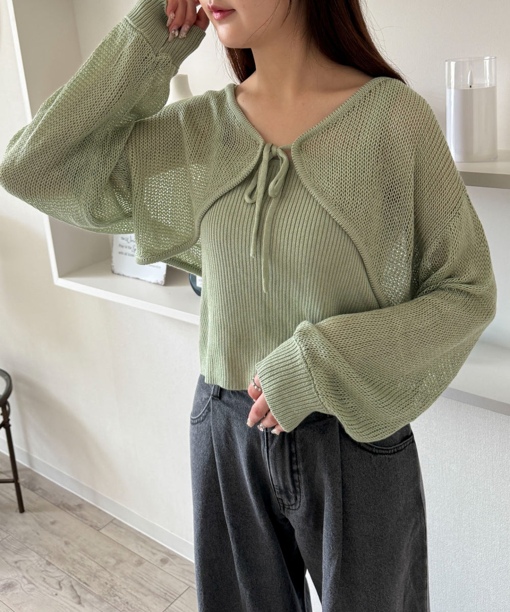 グリーン　モデル:160cm F着用