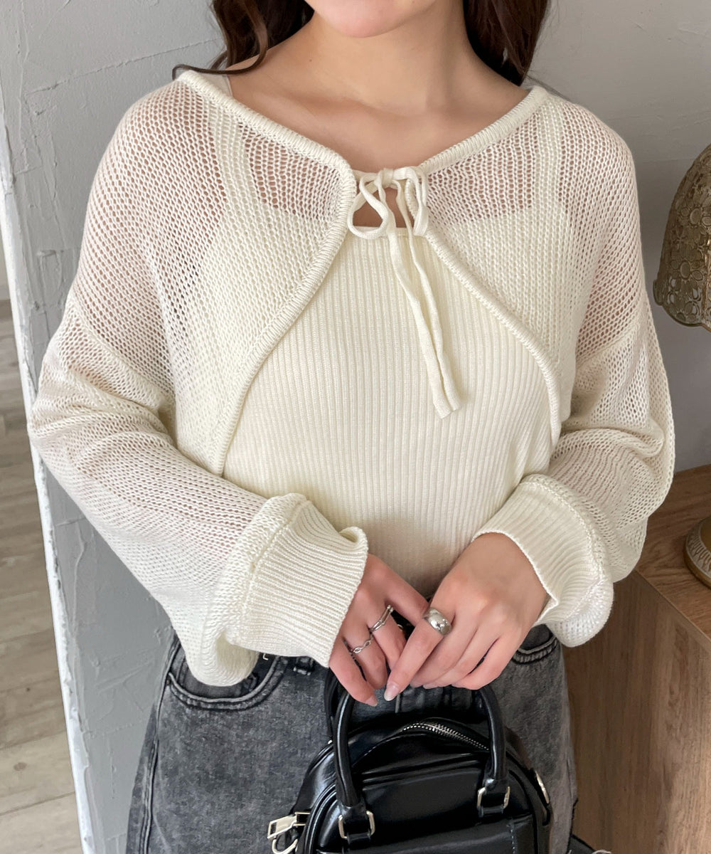 オフホワイト モデル：160cm F着用