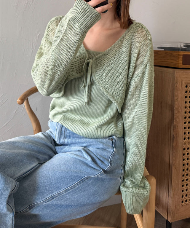 グリーン　モデル:160cm F着用