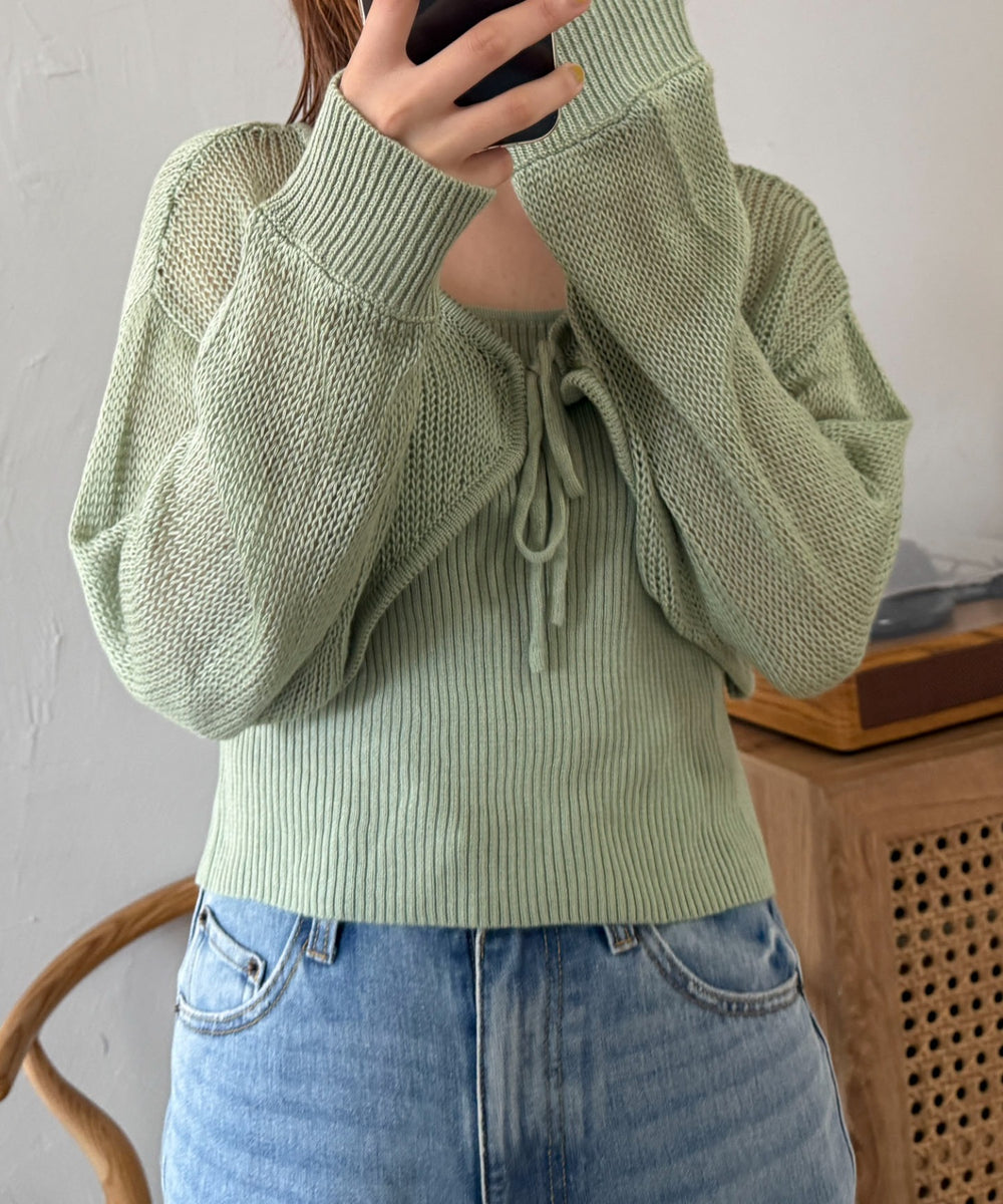 グリーン　モデル:160cm F着用