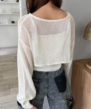 オフホワイト モデル：160cm F着用