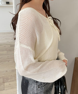 オフホワイト モデル：160cm F着用