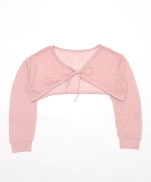 アンサンブルメッシュリボンカーディガン