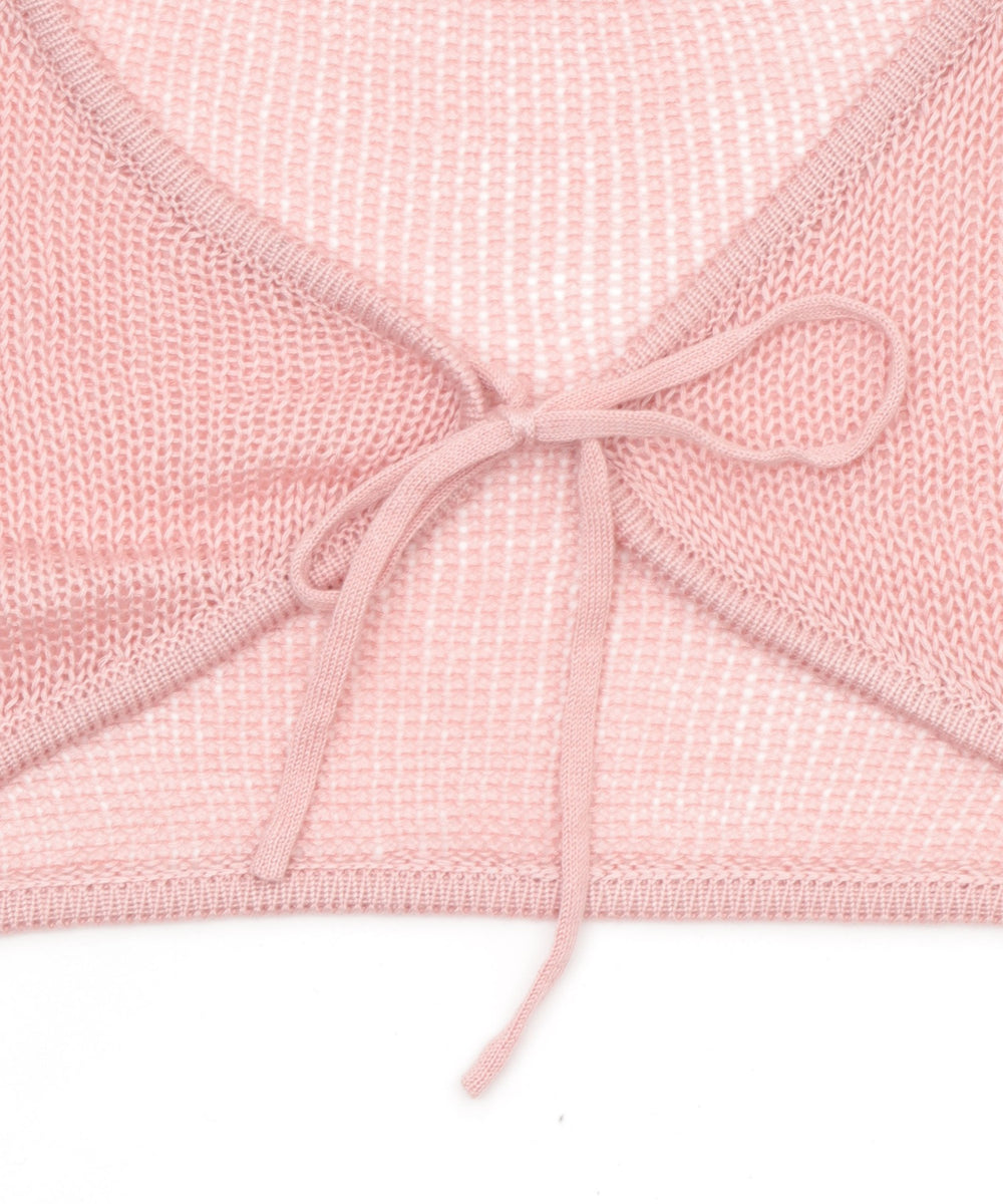 アンサンブルメッシュリボンカーディガン