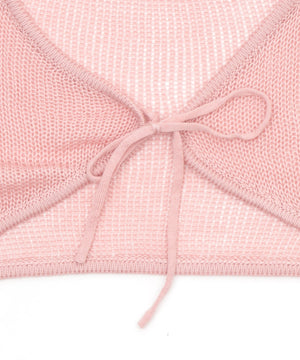 アンサンブルメッシュリボンカーディガン