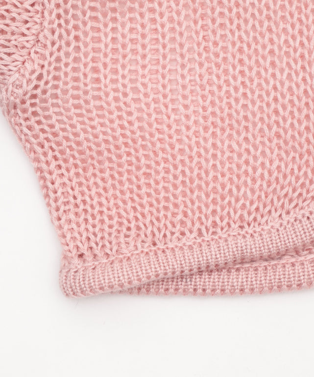 アンサンブルメッシュリボンカーディガン