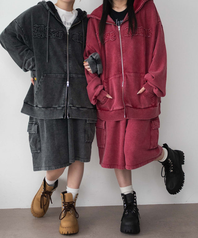 スウェットカーゴハーフパンツ