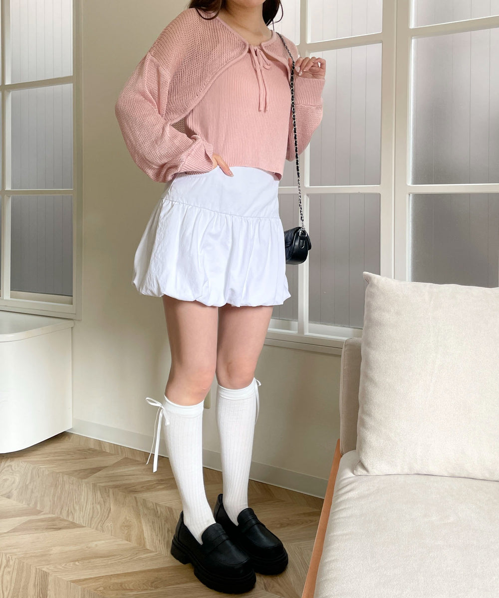 ホワイト モデル：160cm F着用