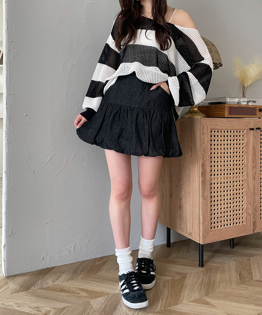 デニムブラック モデル：160cm F着用