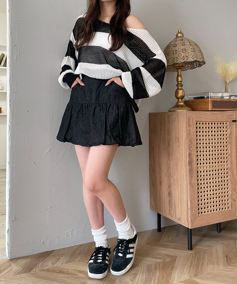 デニムブラック モデル：160cm F着用