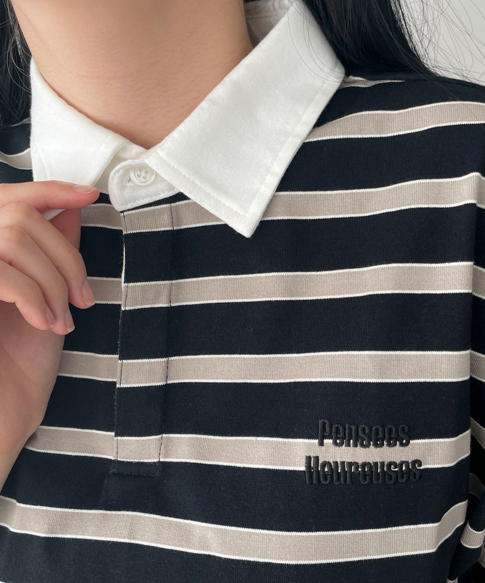 ボーダーラガーシャツ