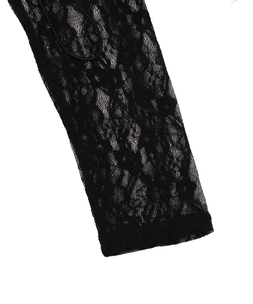 レースダブルジップパーカー