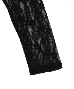 レースダブルジップパーカー