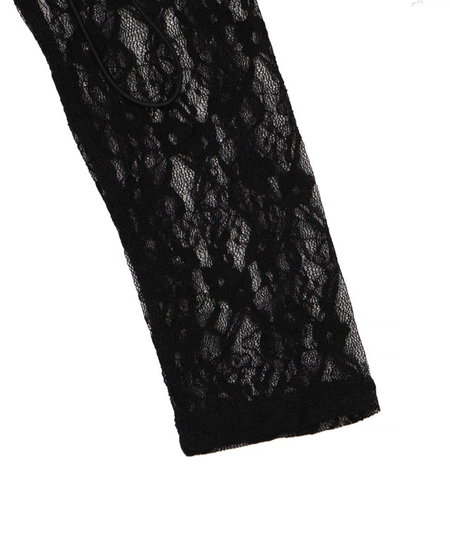 レースダブルジップパーカー