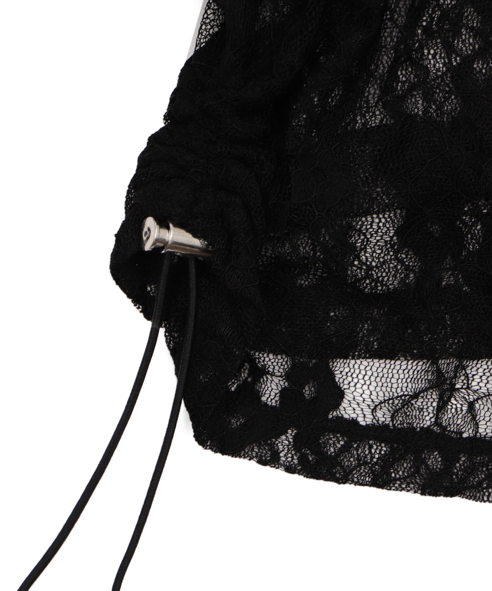 レースダブルジップパーカー